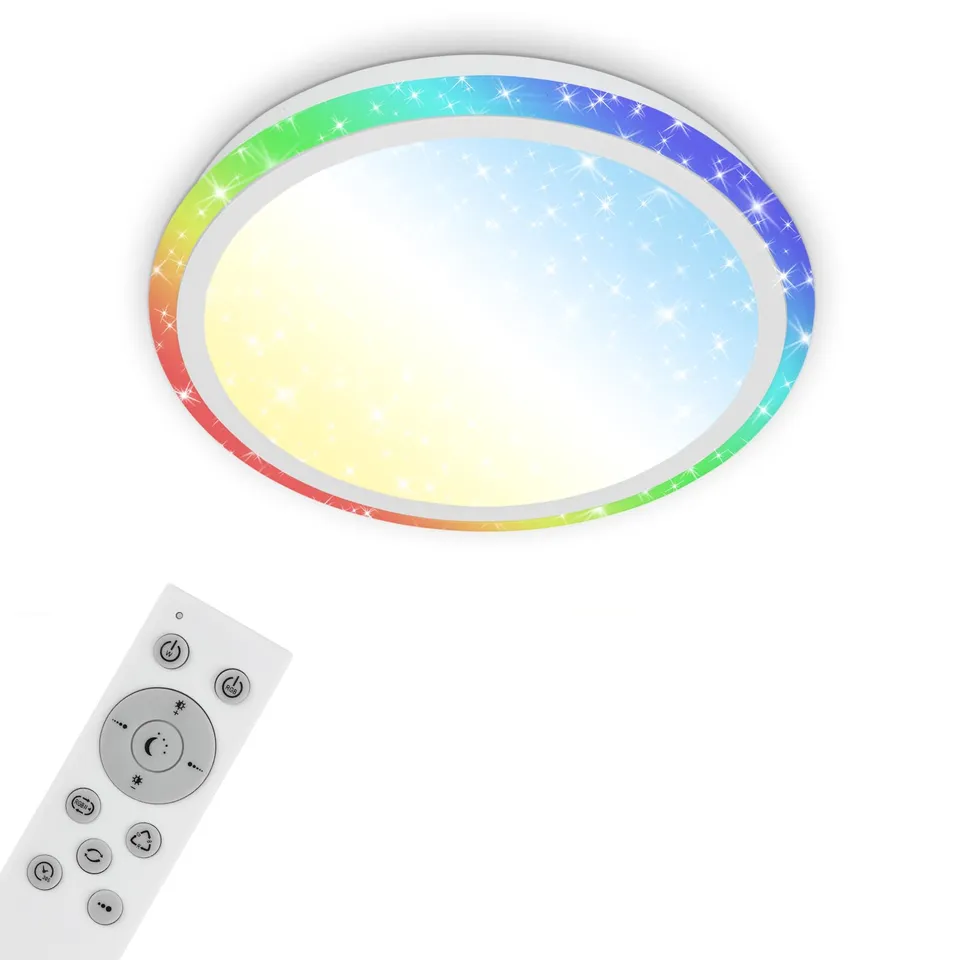 briloner-led-deckenlampe-mit-fernbedienung-sternenhimmel-rgb-ring-41-cm-wei image 1