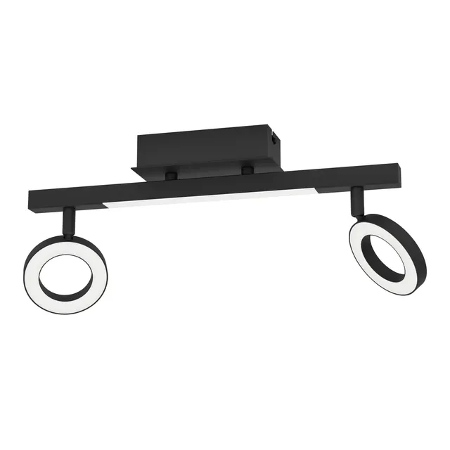 eglo-cardillio-2-led-deckenstrahler-2-flammig-schwarz-schwenkbar image 1