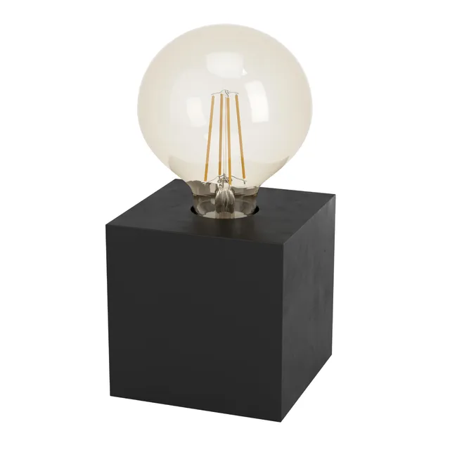 eglo-prestwick-2-tischlampe-w-rfel-e27-holz-schwarz-matt-9-5-cm image 1