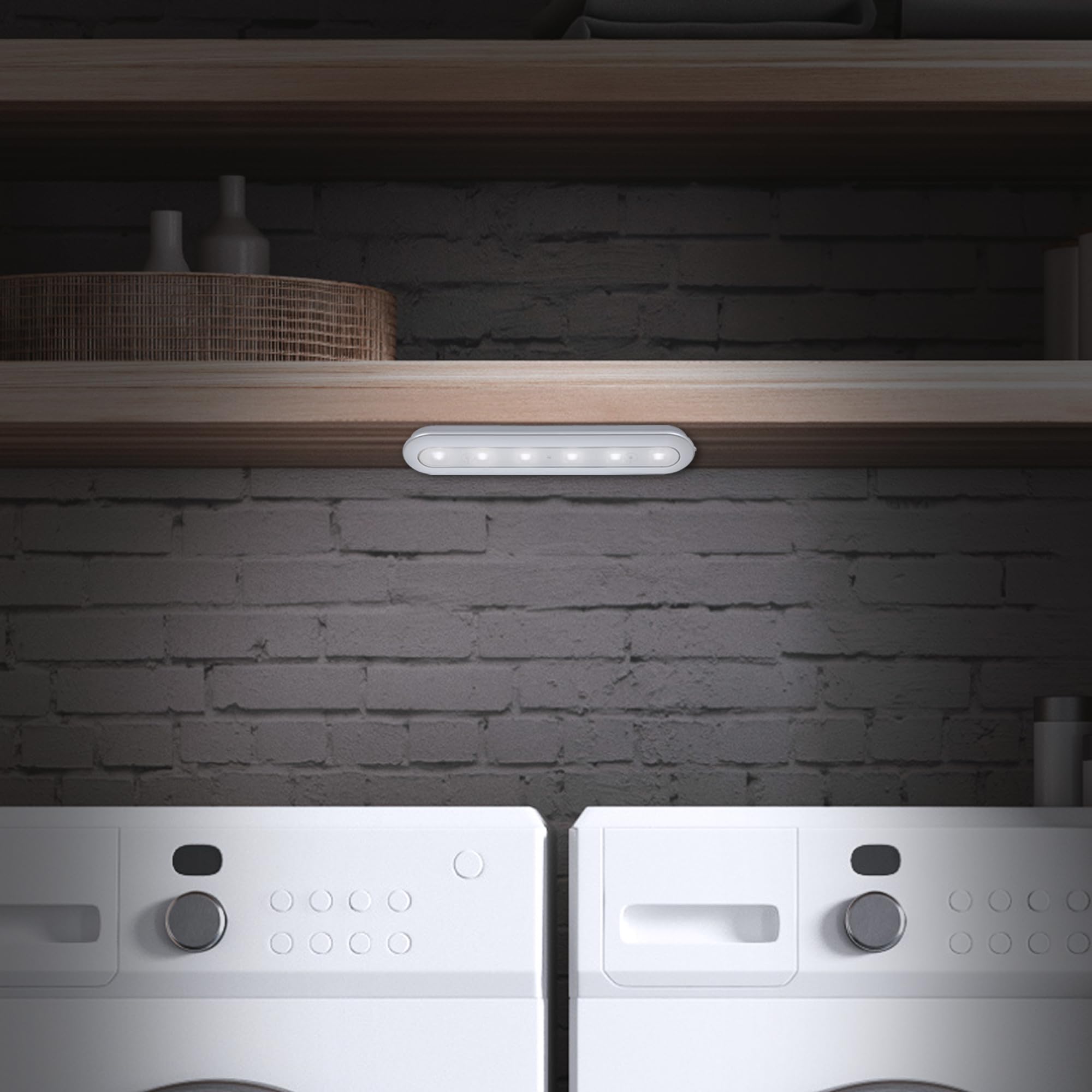 briloner-led-push-light-schrankbeleuchtung-batteriebetrieben-30-5-cm-silberfarbi image 4