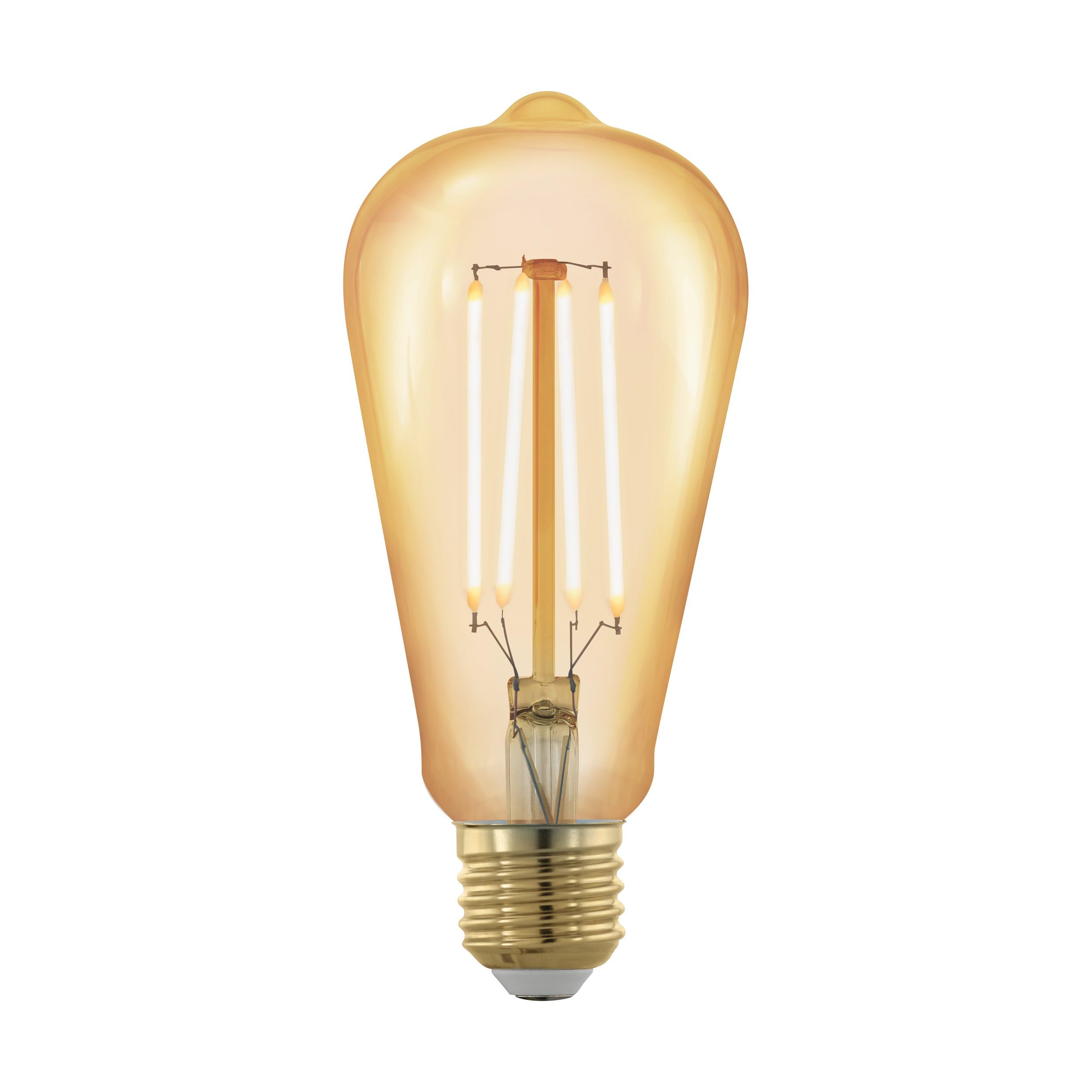 eglo-led-e27-golden-vintage-st64-edison-4w-320lm-1700k-dimmbar-6-4-cm image 2