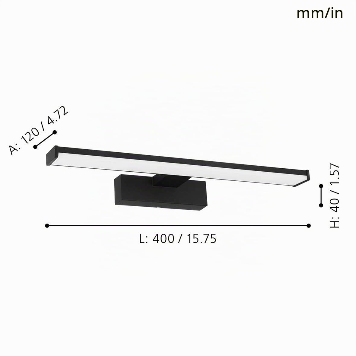 eglo-pandella-1-led-wandlampe-spiegel-bad-ip44-schwarz-wei-40-cm image 6