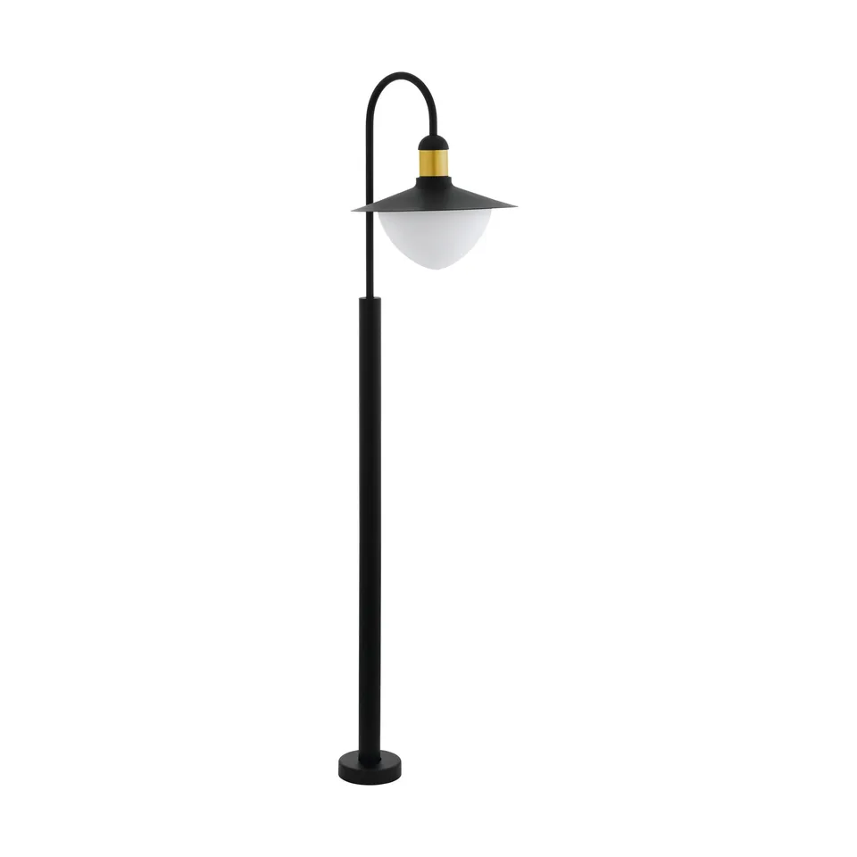 eglo-sirmione-au-en-stehlampe-e27-h-120-cm-schwarz-gold-ip44 image 1
