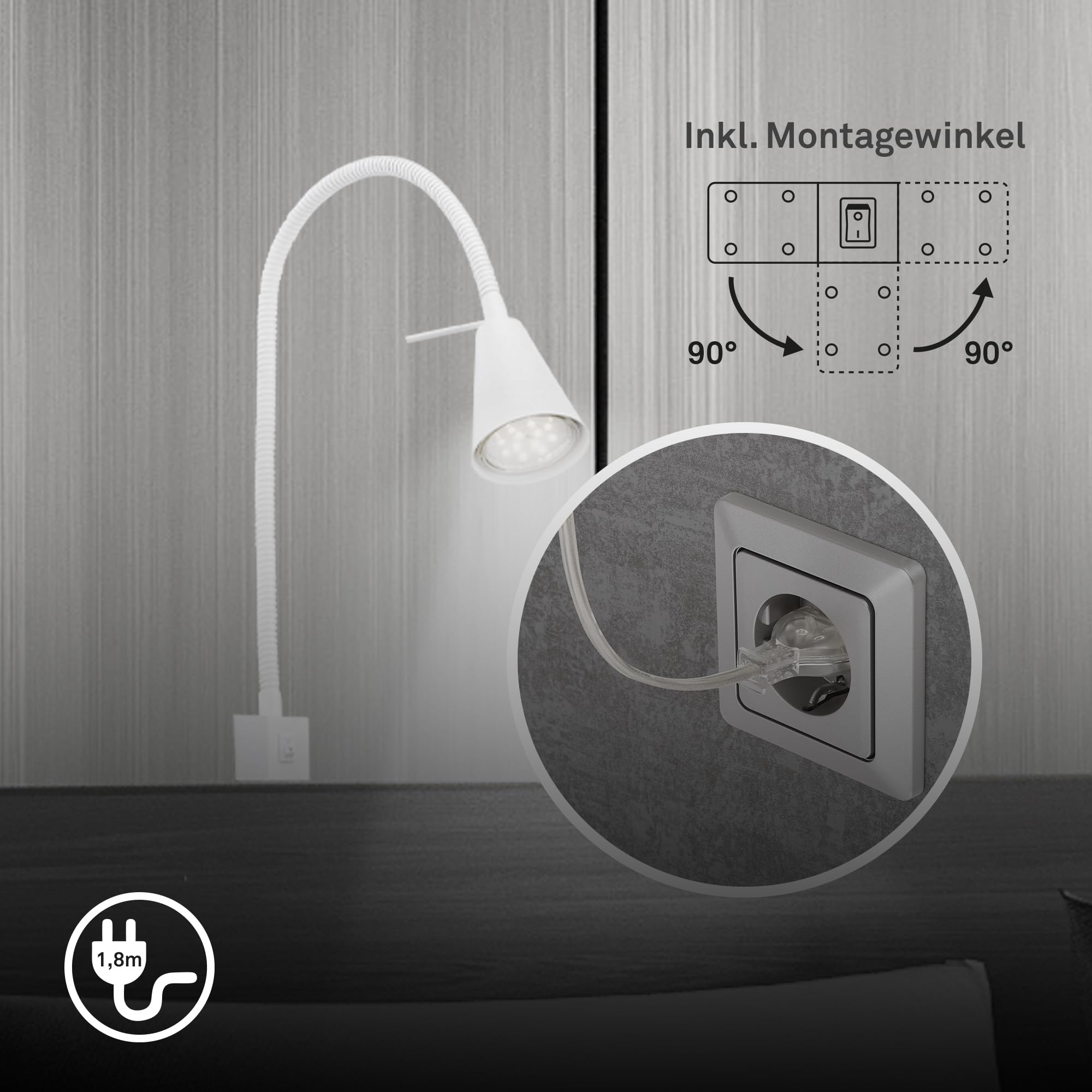 briloner-led-leselampe-wand-gu10-wei-schwenkbar-40-3-cm-warmwei image 5