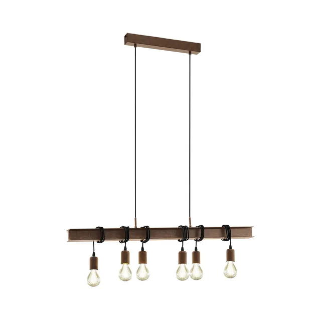 eglo-townshend-6-flammige-pendellampe-vintage-industrial-rostoptik-e27-100-5-cm image 1