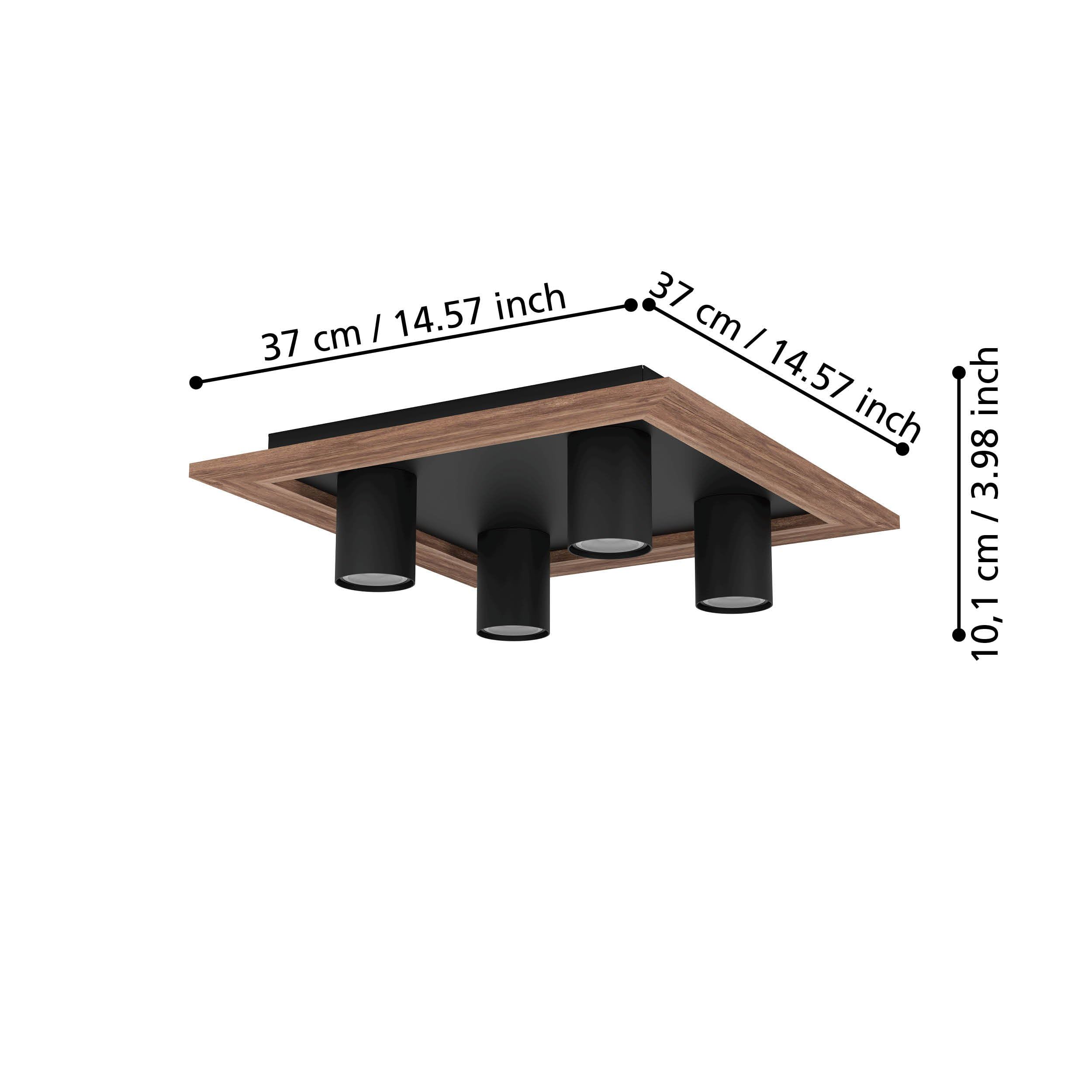 eglo-valcasotto-led-deckenleuchte-4-flammig-37x37-cm-schwarz-holz-gu10-warmwei image 3