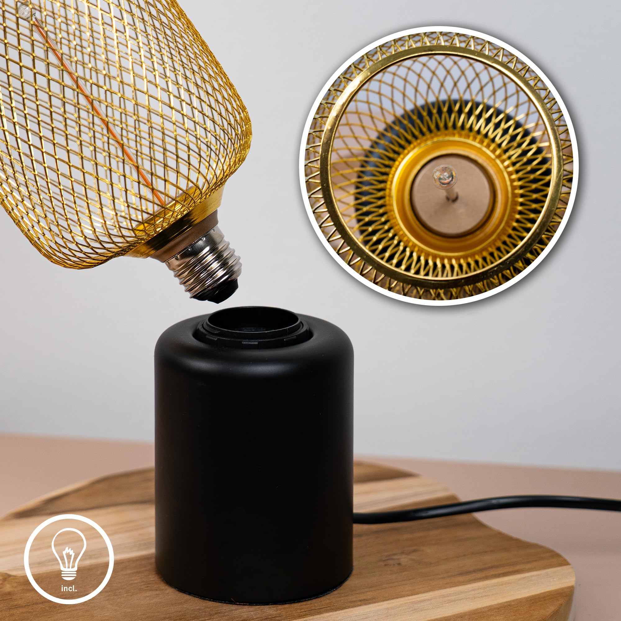 briloner-tischlampe-drahtgeflecht-e27-warmwei-gold-schwarz-10x25cm-mit-kabelscha image 4
