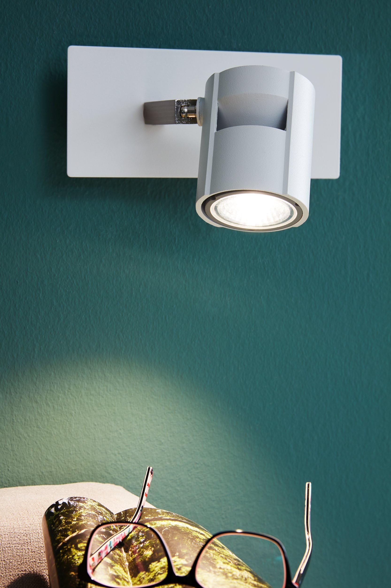 eglo-vergiano-led-wandlampe-wei-nickel-matt-schwenkbar-gu10-warmwei image 2