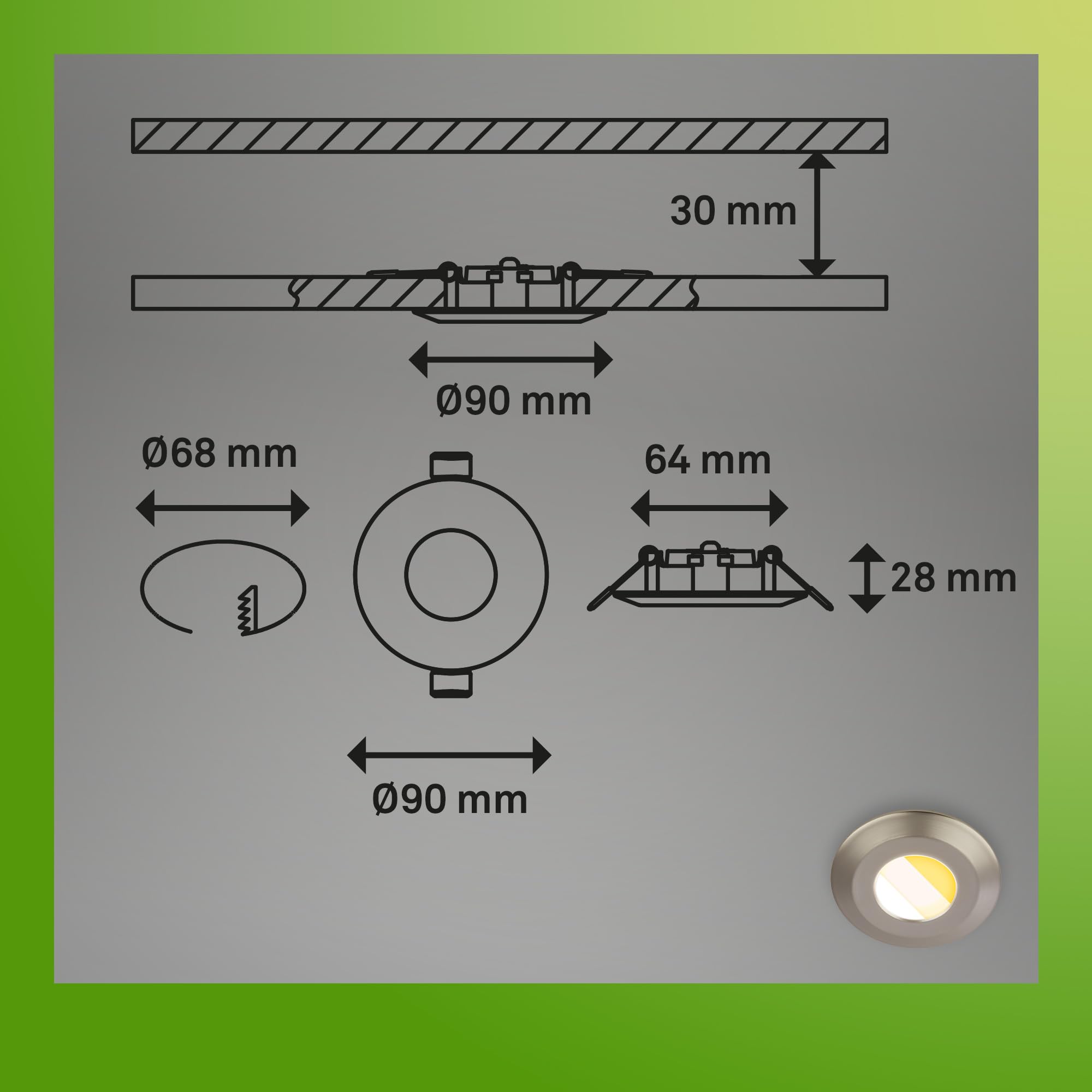 briloner-attach-6er-set-led-bad-einbaustrahler-ip44-cct-2500-4000k-nickel-matt image 8