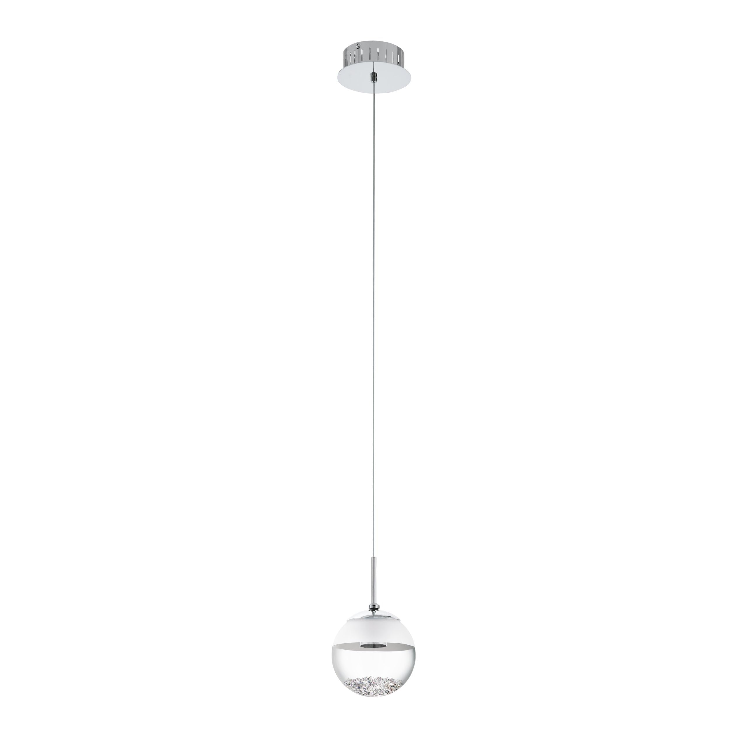 eglo-montefio-1-led-pendelleuchte-chrom-glas-kristall-warmwei image 1