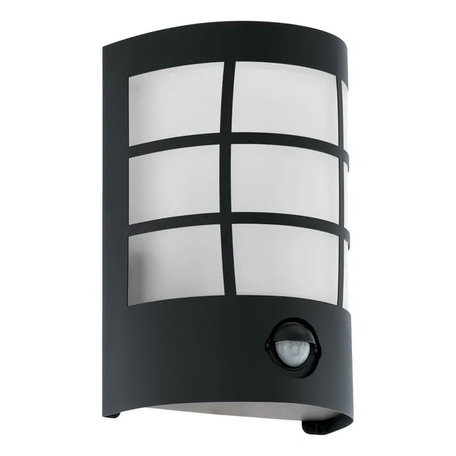eglo-cerno-1-led-au-enwandleuchte-mit-bewegungsmelder-schwarz-ip44 image 1