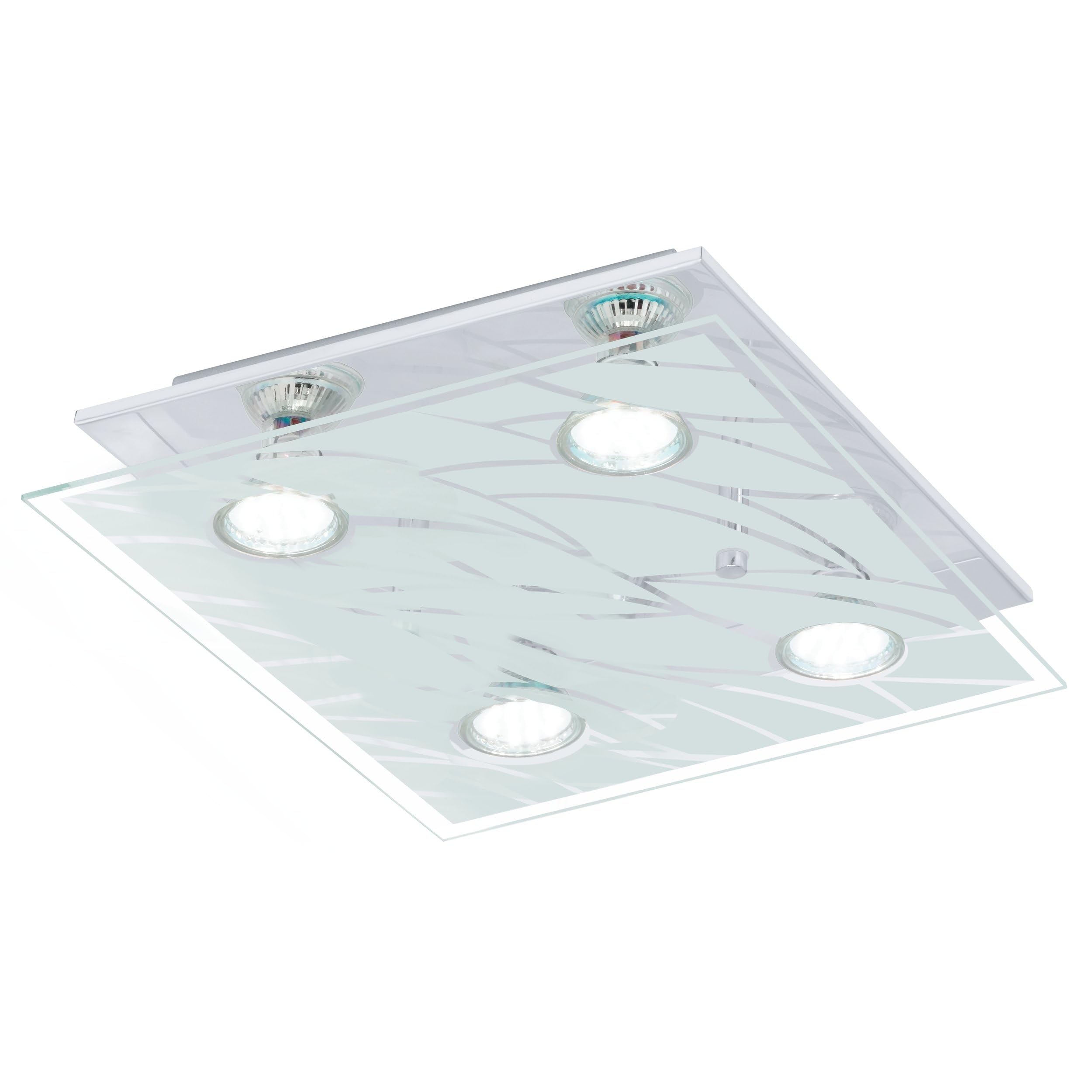 eglo-farella-deckenleuchte-29x29-cm-chrom-gu10 image 1