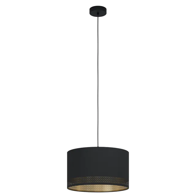 eglo-esteperra-1-flammige-pendelleuchte-e27-38-cm-schwarz-gold-vintage image 1