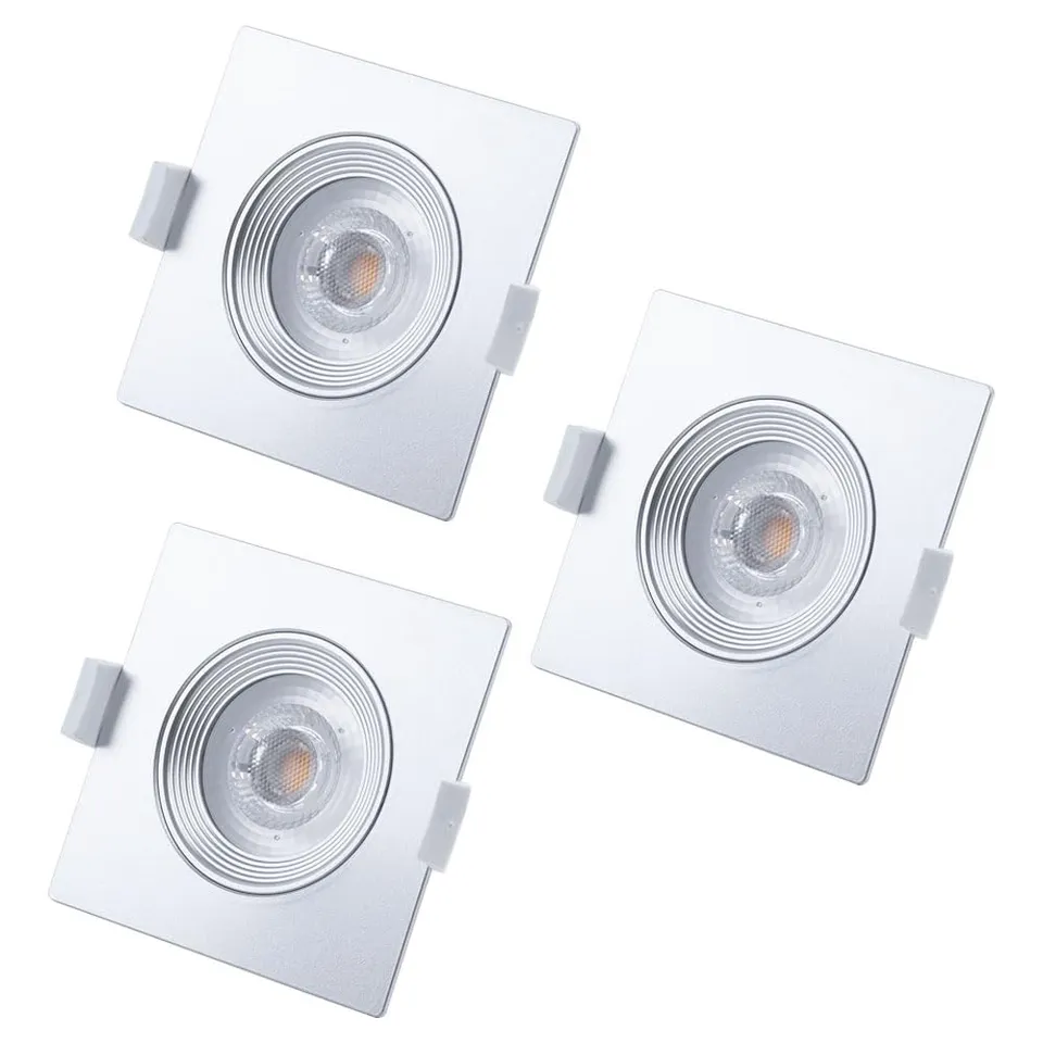 briloner-led-einbaustrahler-eckig-silber-schwenkbar-3er-set-5w-350lm-warmwei-ip2 image 1