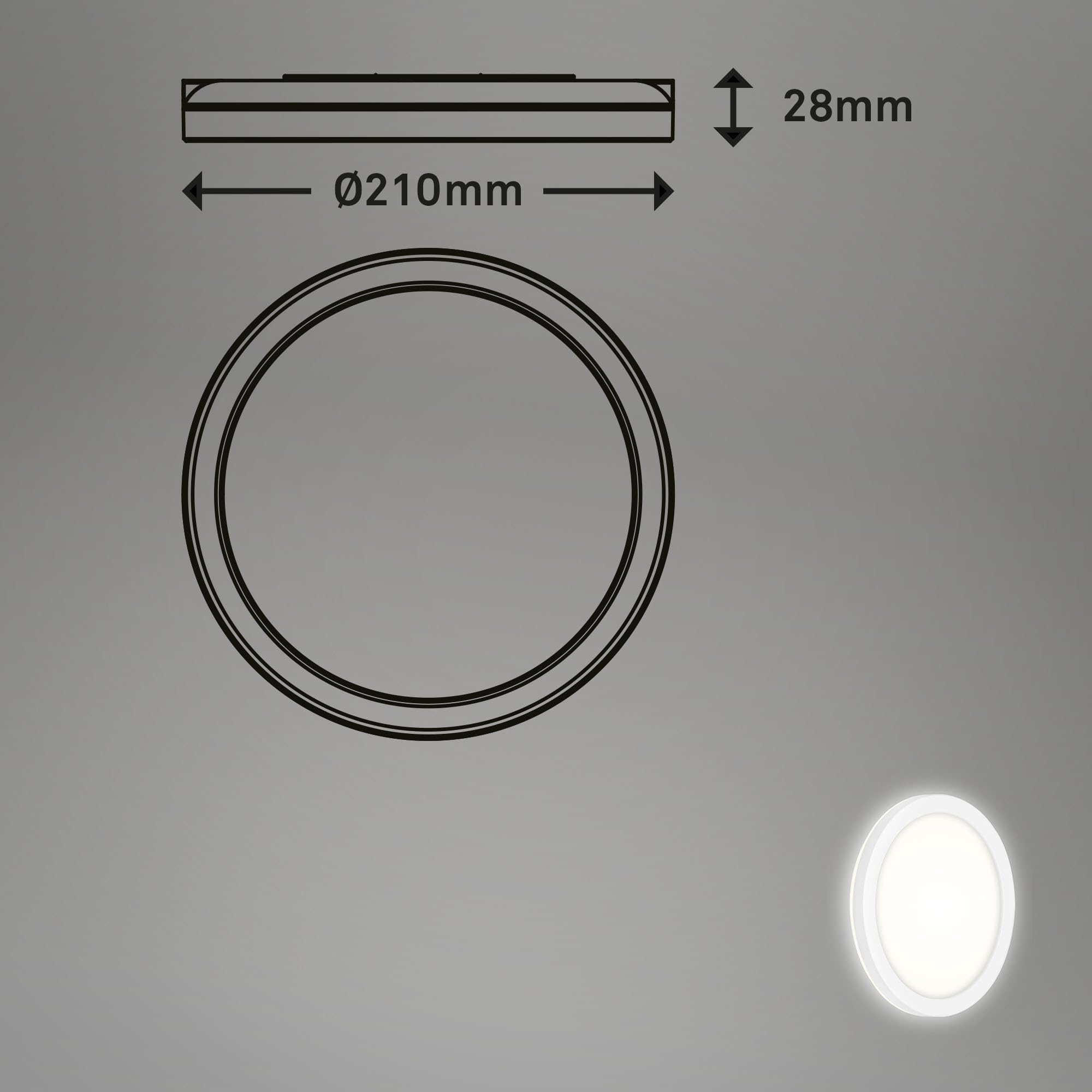 briloner-led-au-enwandleuchte-21cm-wei-ip44-8w-1200-lumen image 3