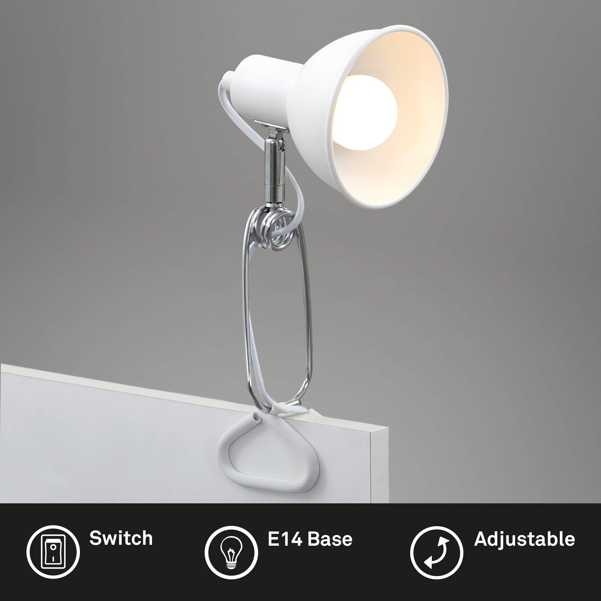 briloner-klemmleuchte-e14-klemm-spot-schreibtischlampe-30-5x11x13-cm-wei image 2