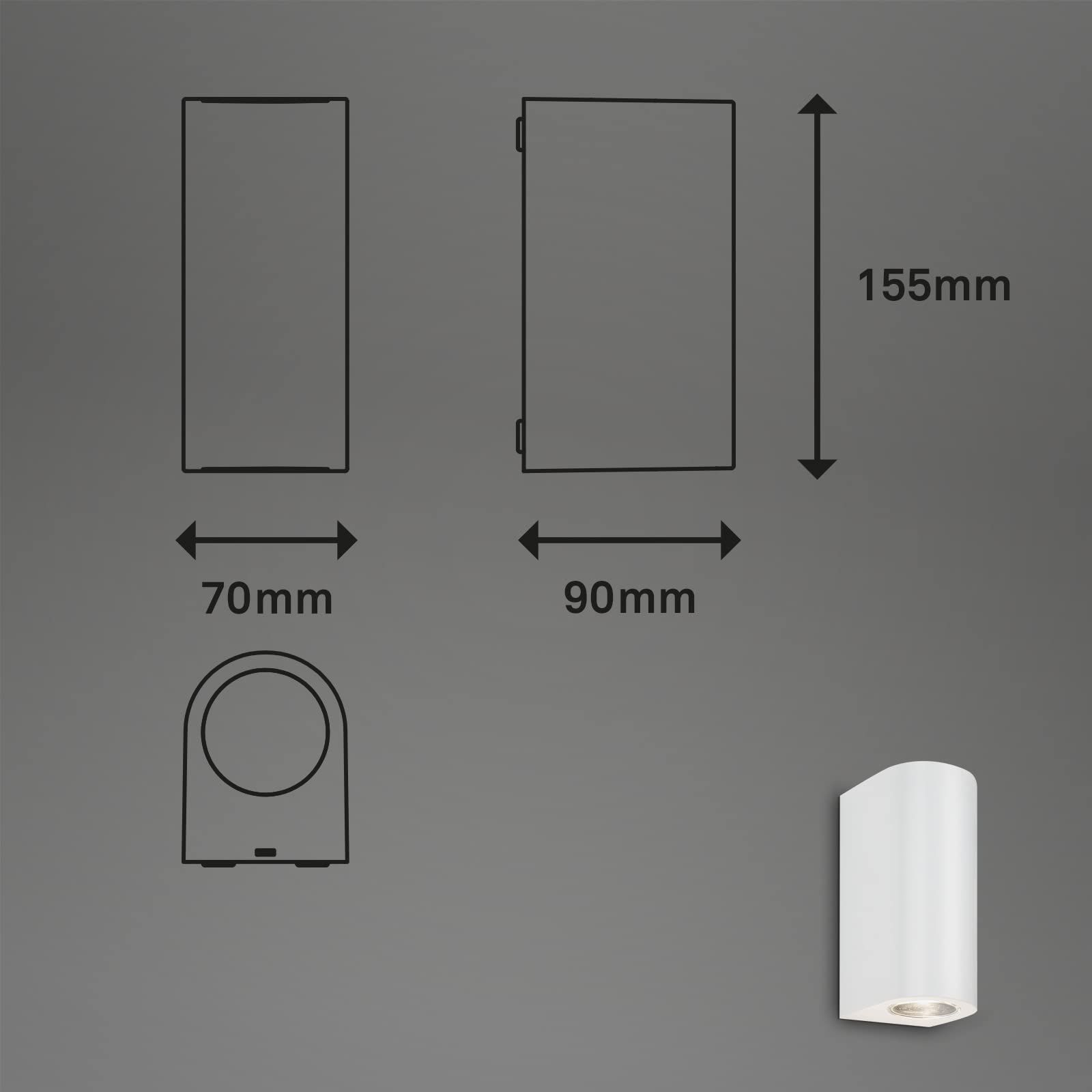 briloner-3648-026-led-au-enwandleuchte-ip44-up-down-2x-gu10-wei-155x70x90mm image 5