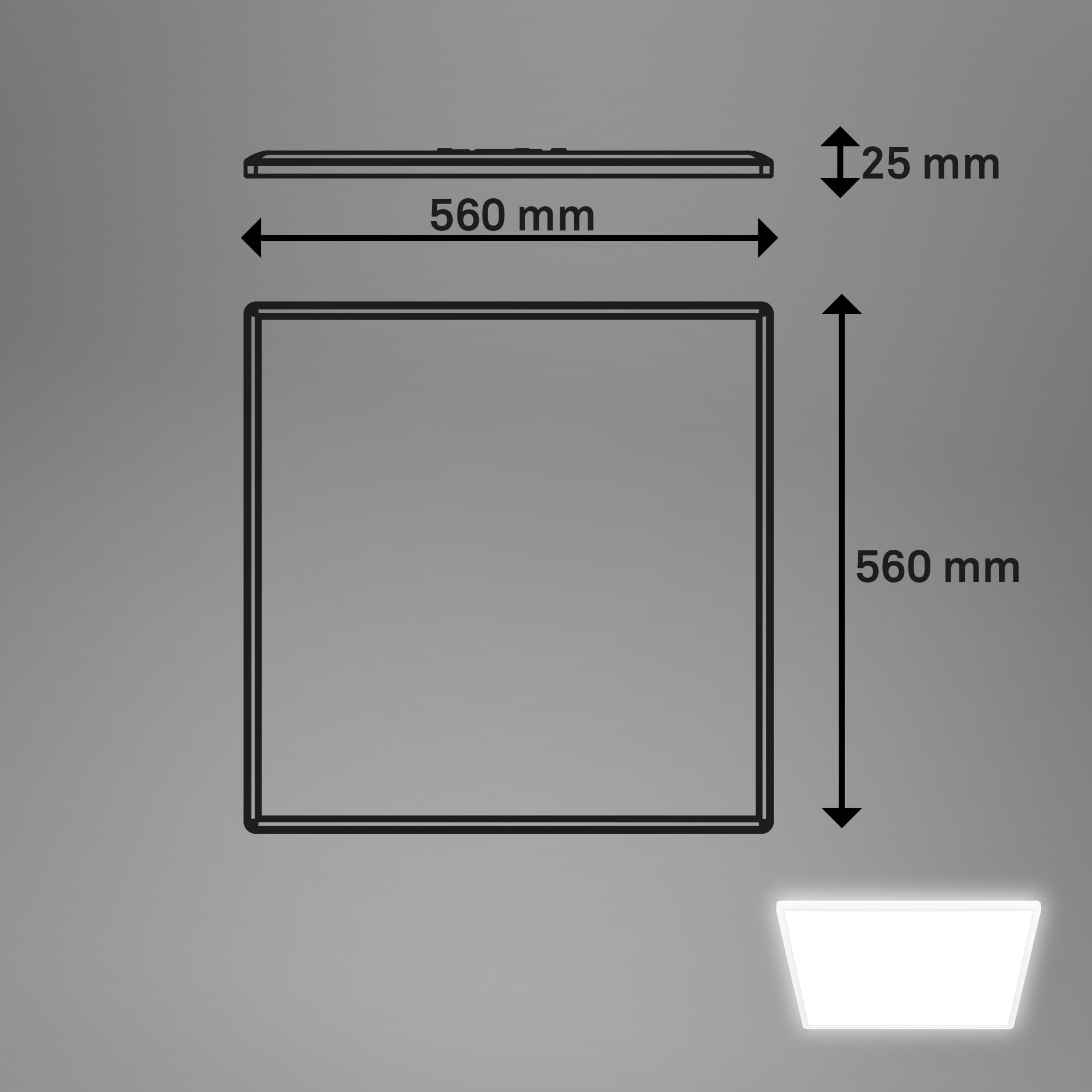 briloner-slim-led-deckenlampe-56x56x3-cm-neutralwei-mit-indirektem-licht-wei image 7