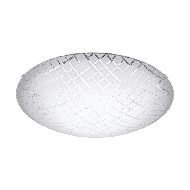eglo-riconto-1-deckenleuchte-31-5-cm-wei-mit-geriffeltem-glas-warmwei image 1