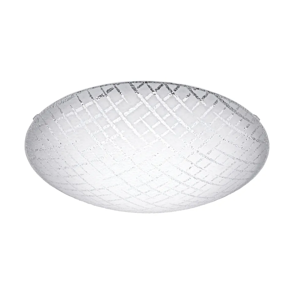 eglo-riconto-1-deckenleuchte-31-5-cm-wei-mit-geriffeltem-glas-warmwei image 1