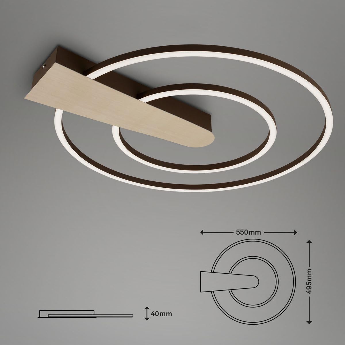 briloner-simple-led-deckenleuchte-rund-49-5cm-gold-braun-3-stufen-dimmbar image 6