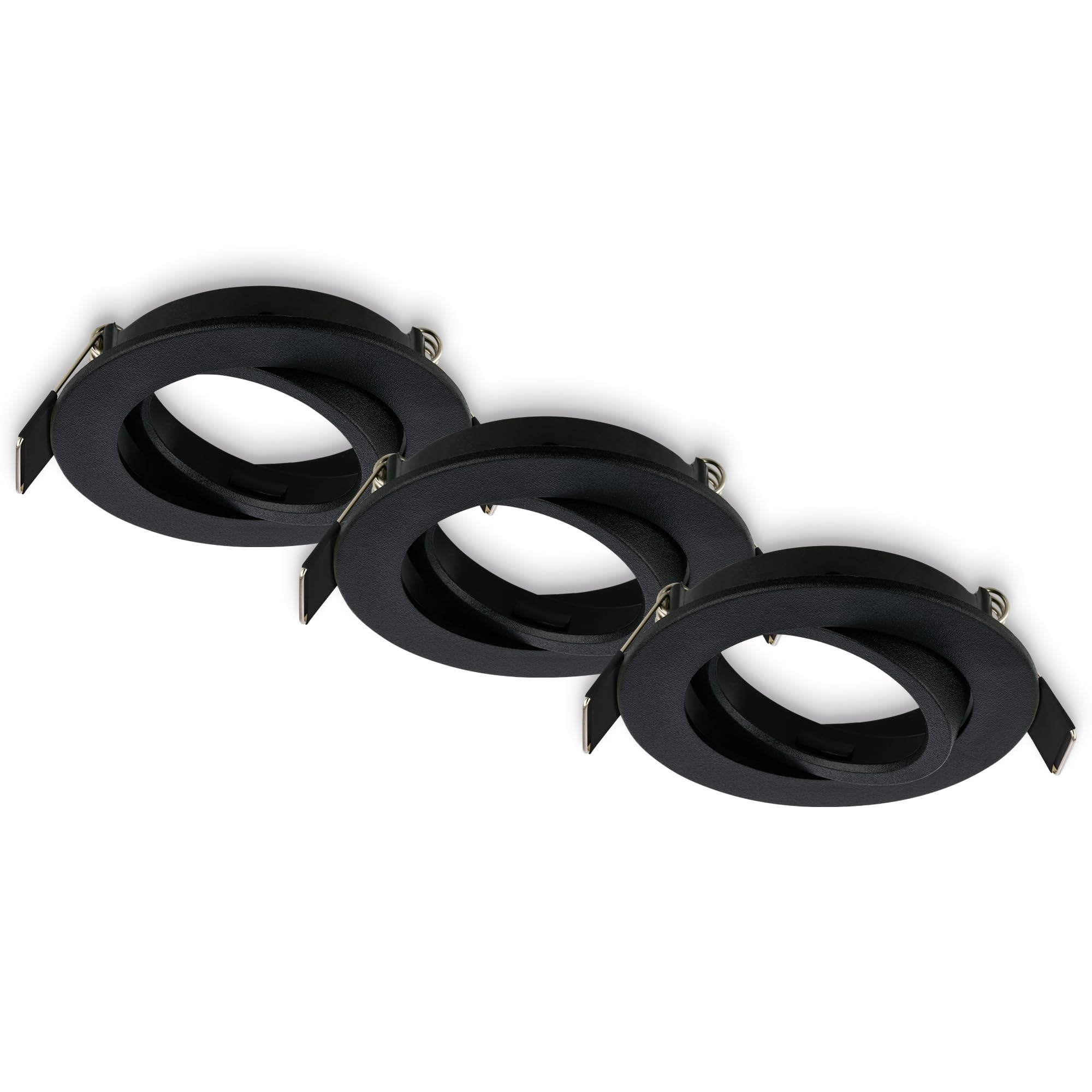 briloner-einbaustrahler-230v-gu10-schwenkbar-flach-3er-set-schwarz-lochma-68-mm image 1