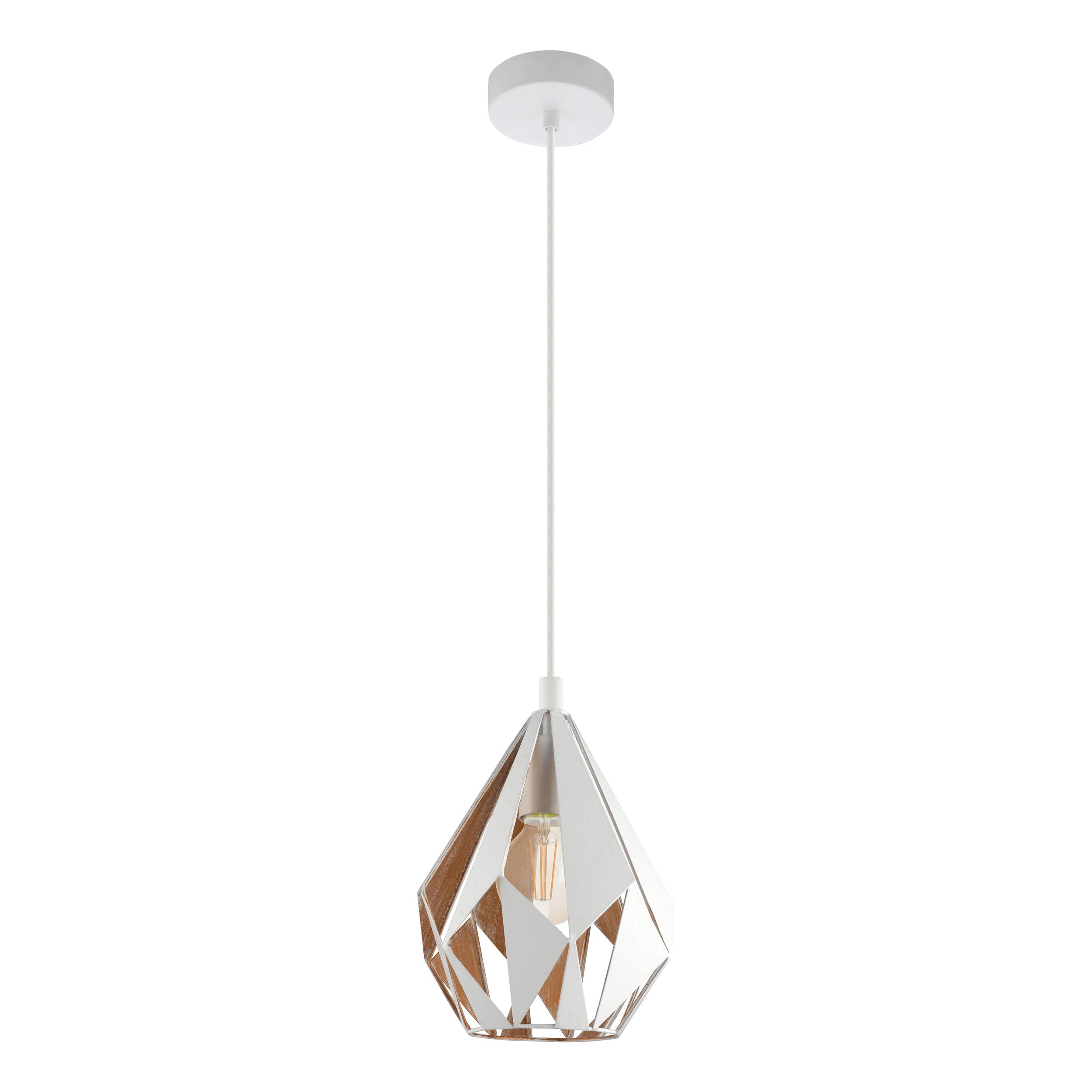 eglo-carlton-1-pendelleuchte-vintage-wei-gold-e27-20-5-cm image 1