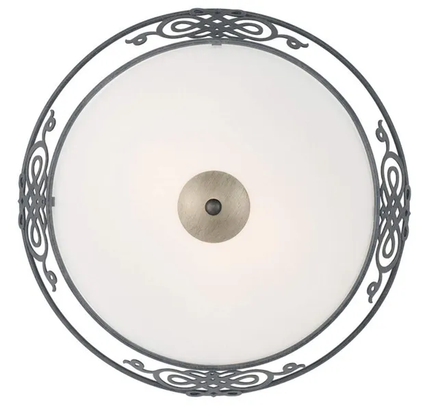 eglo-mestre-vintage-deckenleuchte-39-5-cm-e27-rostbraun-gold-beige image 1