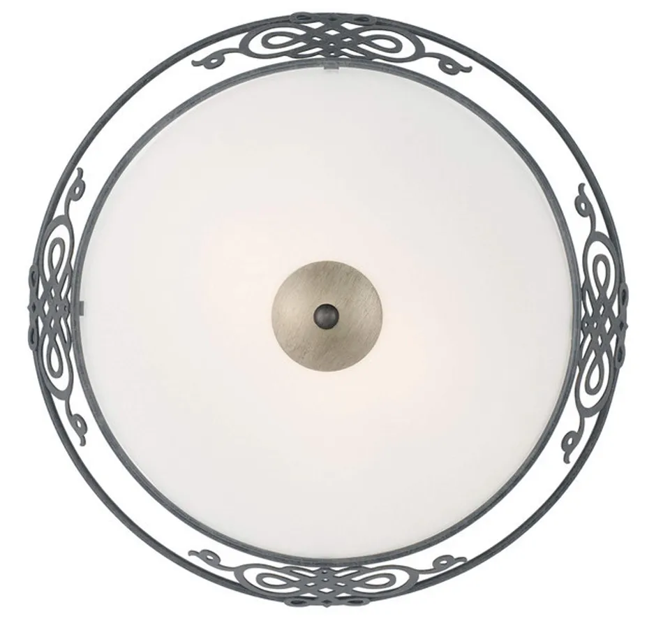 eglo-mestre-vintage-deckenleuchte-39-5-cm-e27-rostbraun-gold-beige image 1