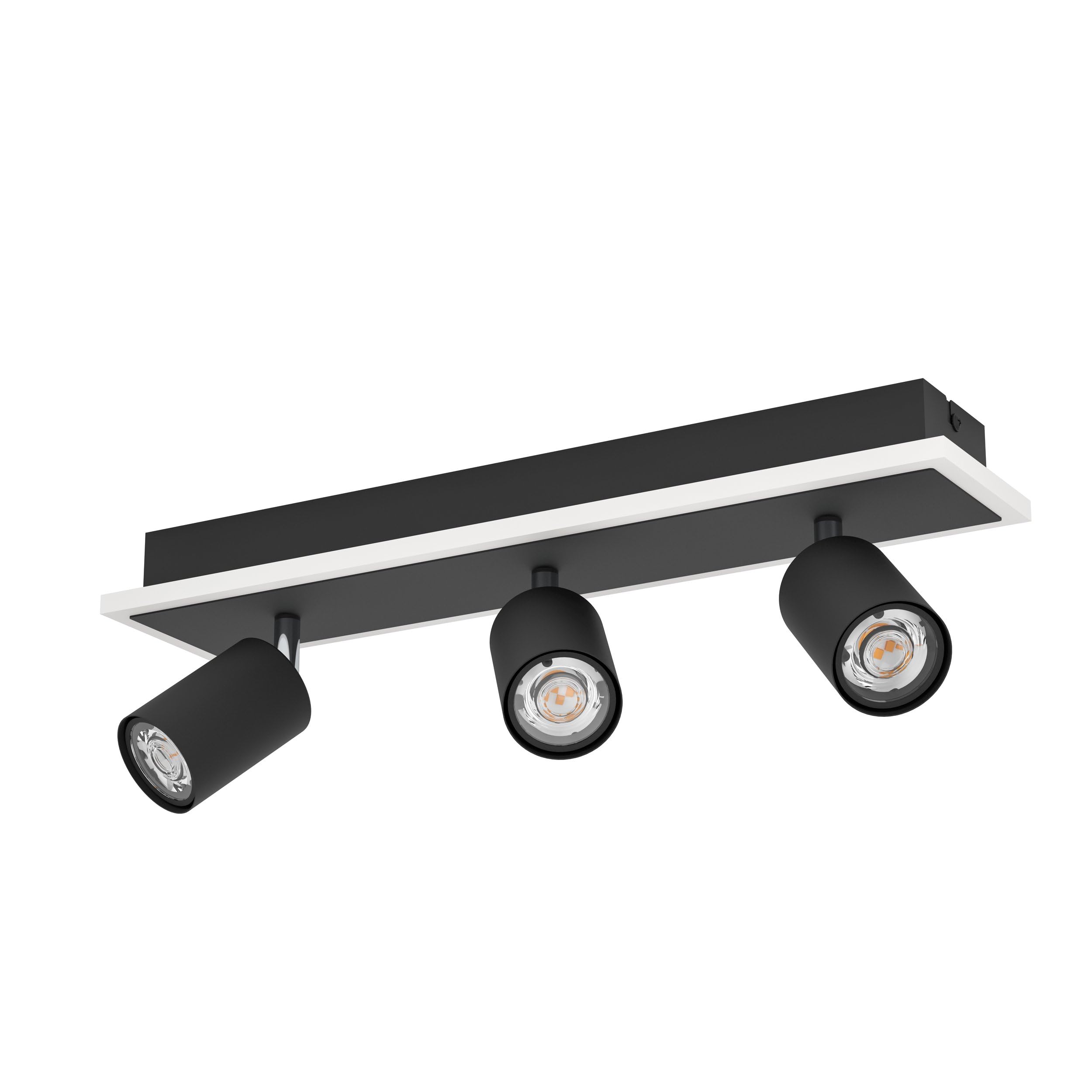 eglo-rimbocchi-1-led-deckenleuchte-46-cm-mit-3-spots-schwarz-warmwei image 1