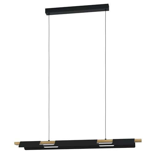 eglo-ermua-led-pendelleuchte-100-cm-schwarz-braun-wei-dimmbar image 7