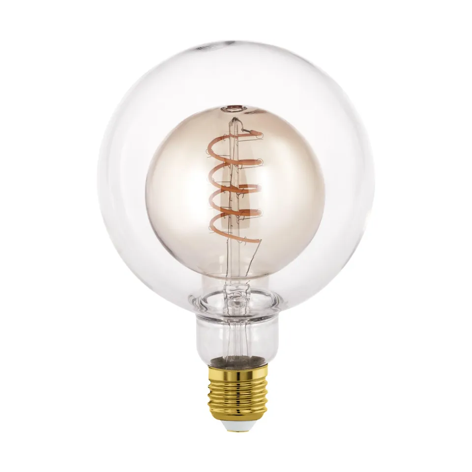 eglo-spiral-led-retro-gl-hbirne-g125-e27-big-size-dimmbar-amber-4w-200lm-2000k image 1
