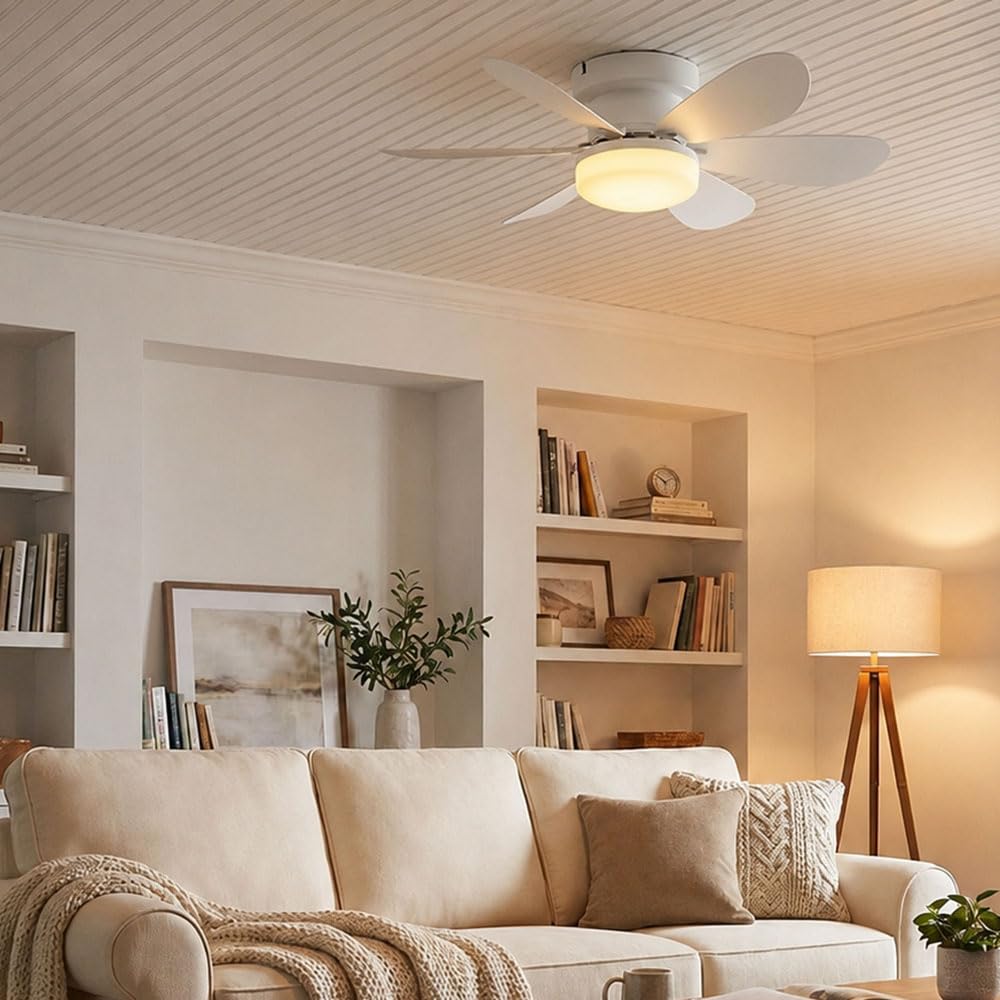 eglo-deckenventilator-mit-led-licht-52-cm-wei-dimmbar-fernbedienung-dc-motor image 3