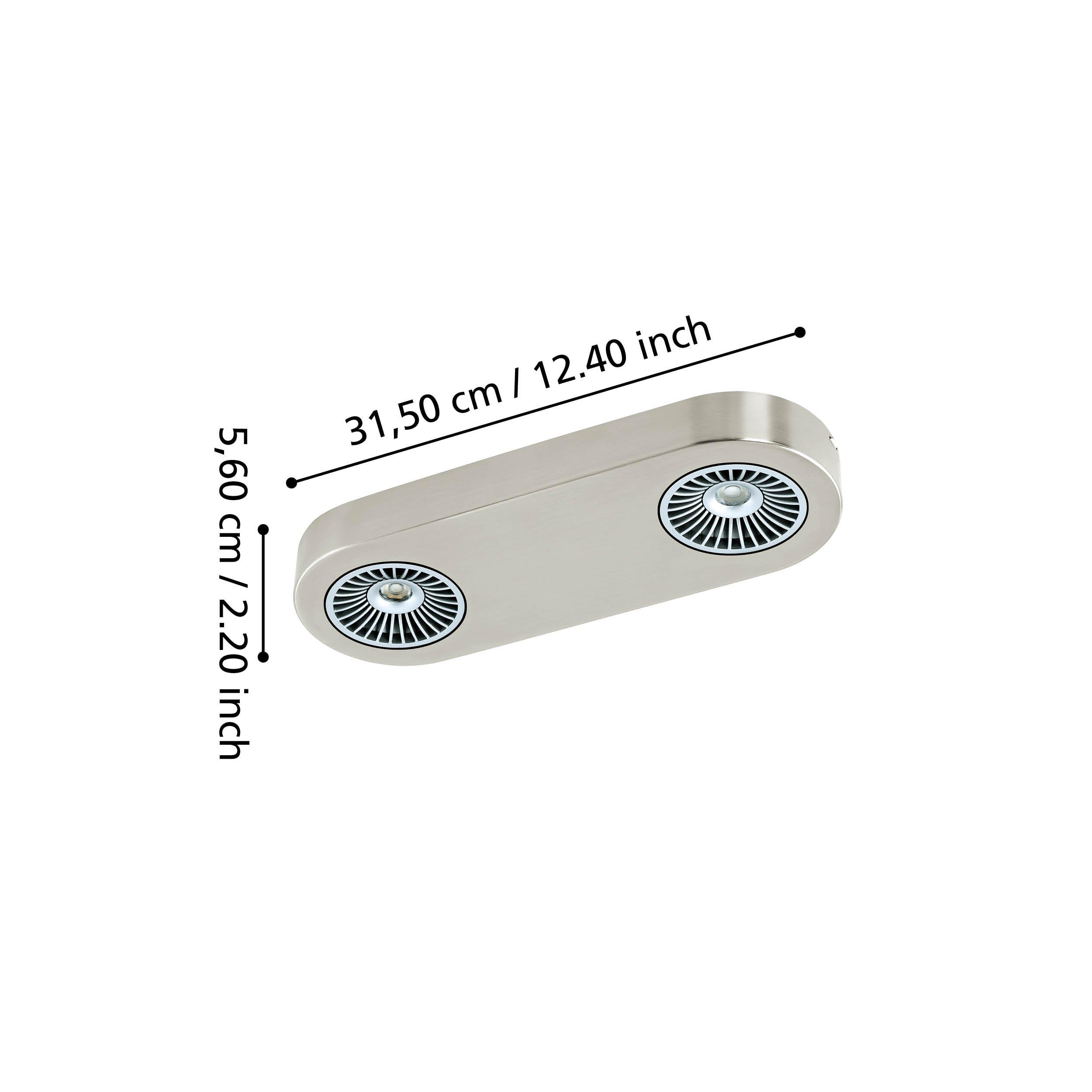 eglo-montale-led-deckenlampe-deckenstrahler-2-flammig-nickel-matt-schwarz image 3