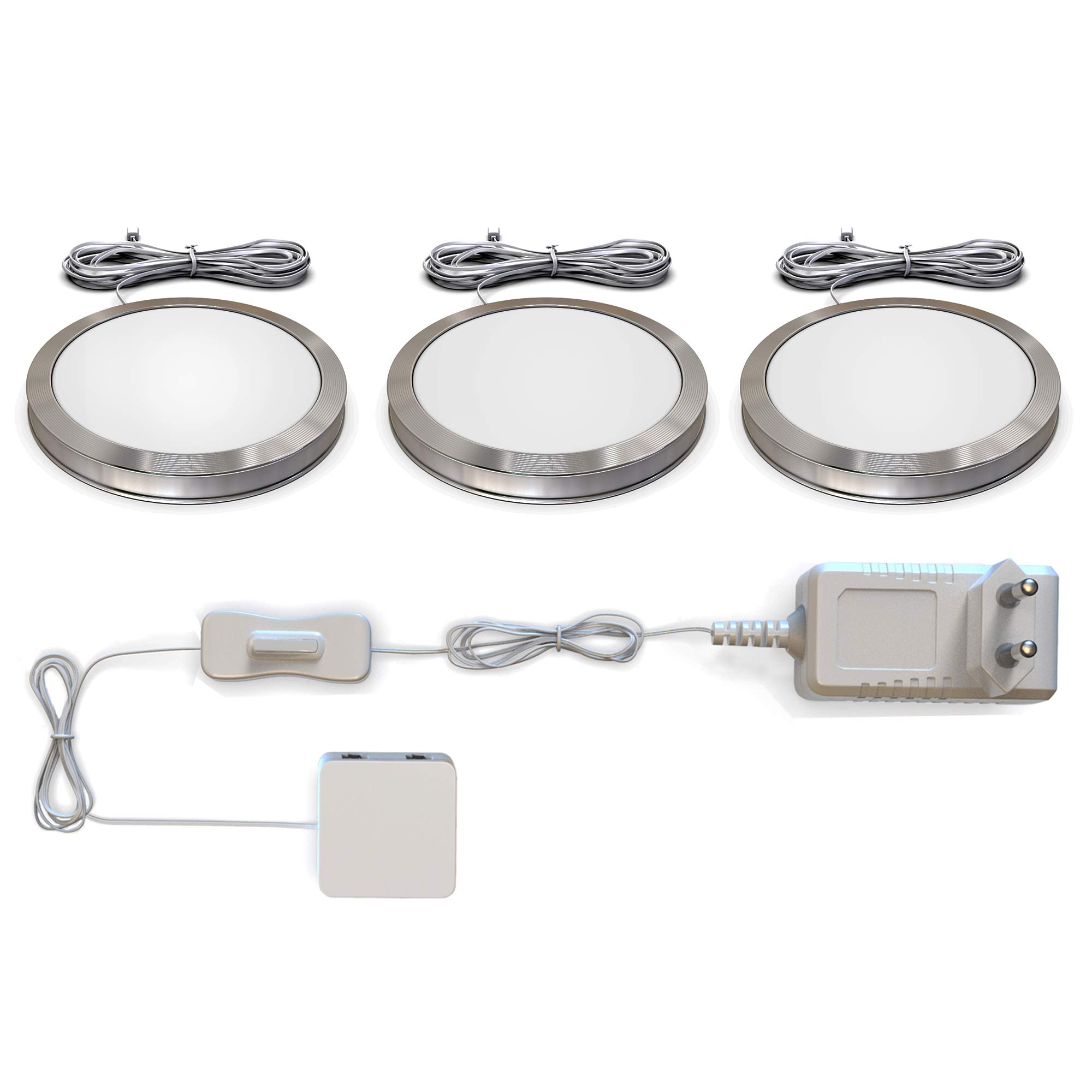 briloner-b-k-licht-3er-set-unterbauleuchte-led-warmwei-1-8w-5-9x0-95-cm-aluminiu image 1