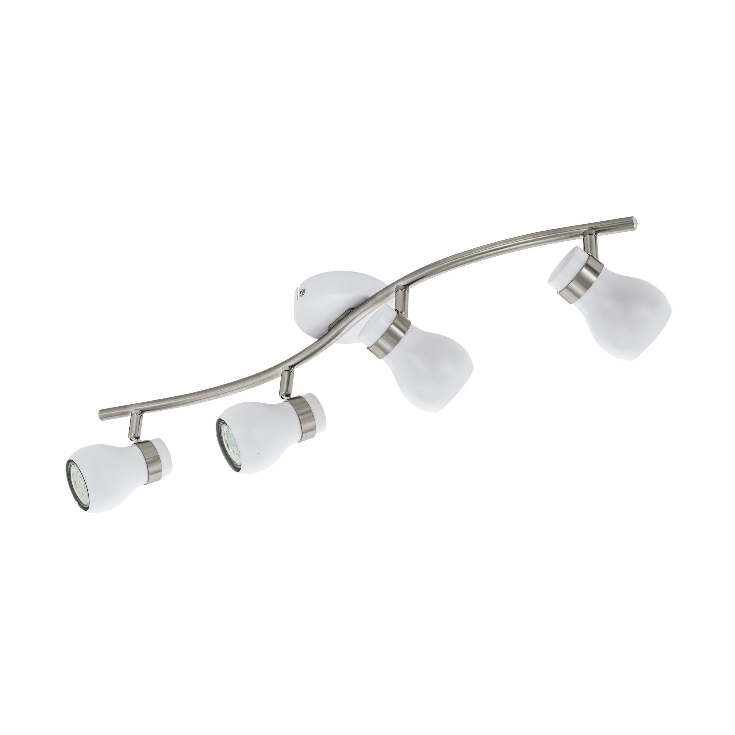 eglo-arboledas-deckenstrahler-4-flammig-65-cm-wei-nickel-matt-gu10 image 1