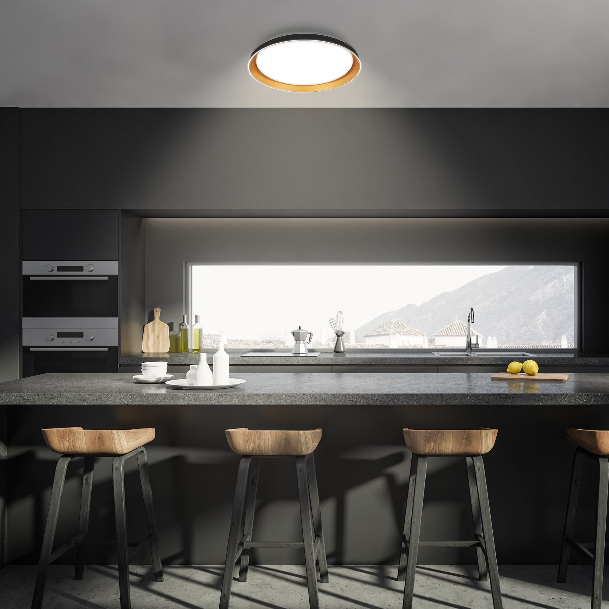 briloner-led-deckenleuchte-mit-fernbedienung-cct-nachtlicht-timer-51-cm-schwarz- image 3