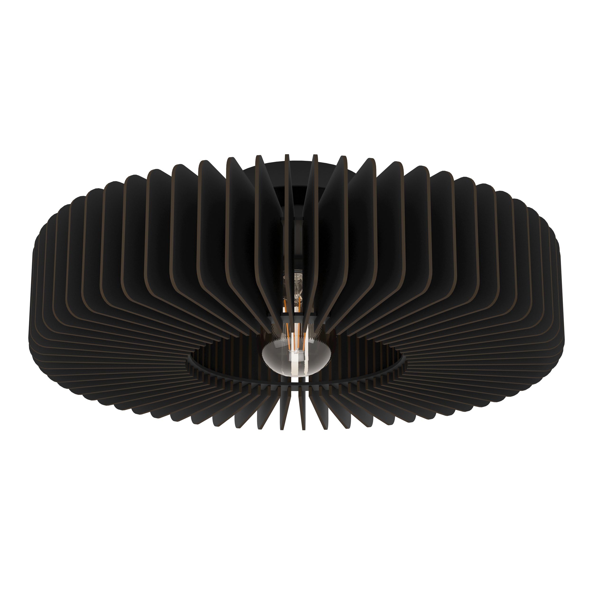 eglo-palombaia-deckenlampe-rund-50-cm-skandi-holz-lamellen-schwarz image 1