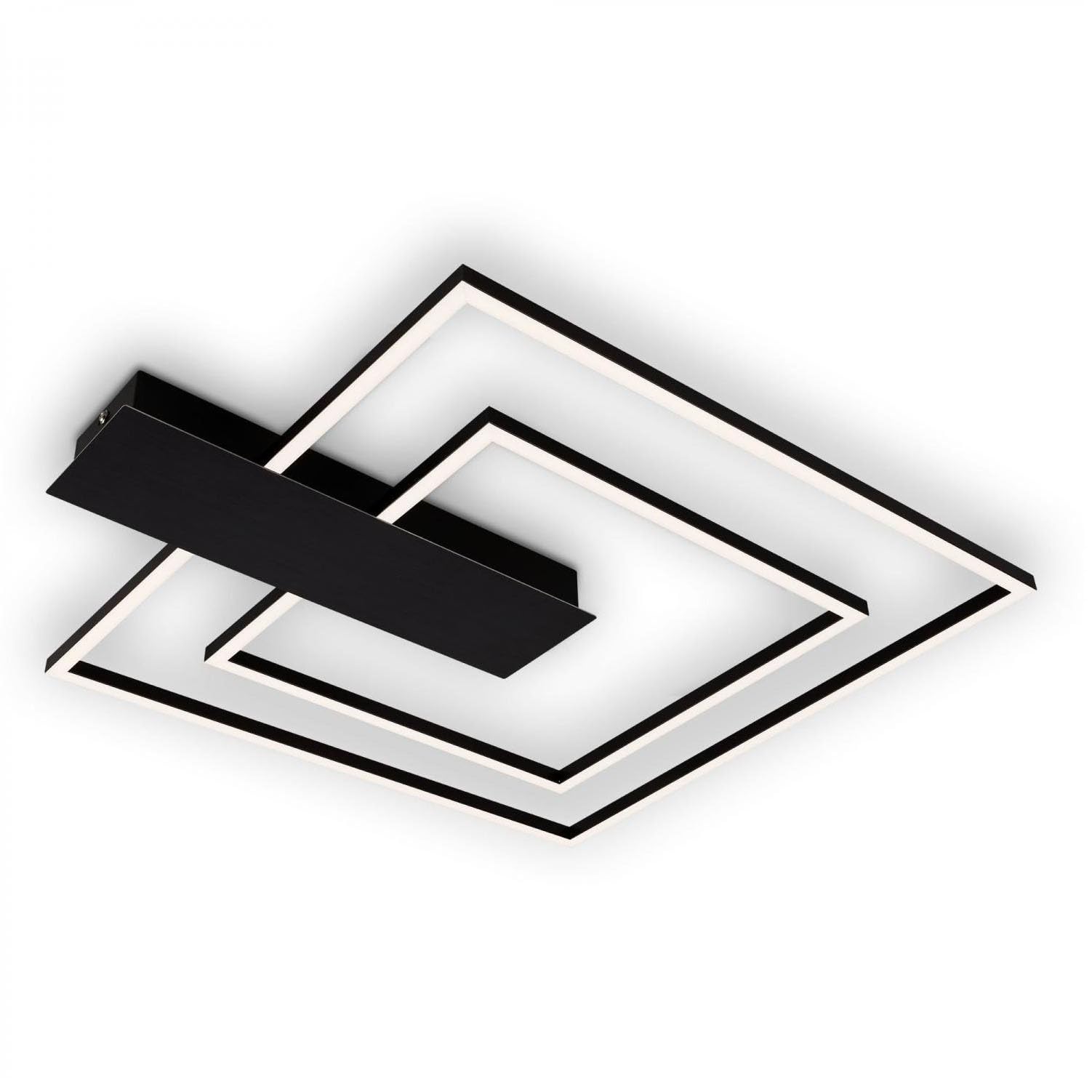 briloner-led-deckenleuchte-eckig-schwarz-570x480mm-dimmbar-25w-3000lm-warmwei image 1