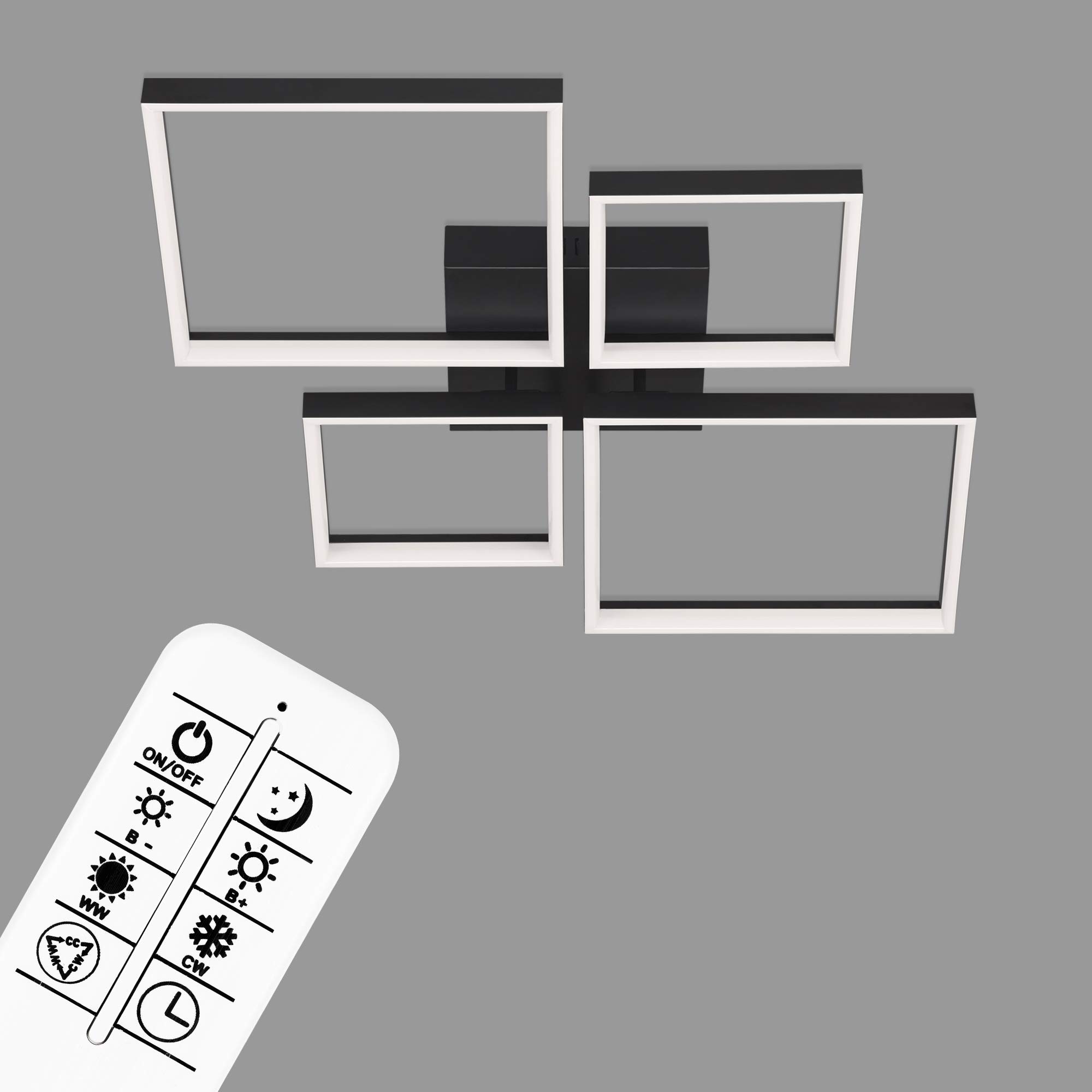 briloner-3015-015-led-deckenleuchte-dimmbar-40w-4400-lumen-schwarz-660x660mm image 1
