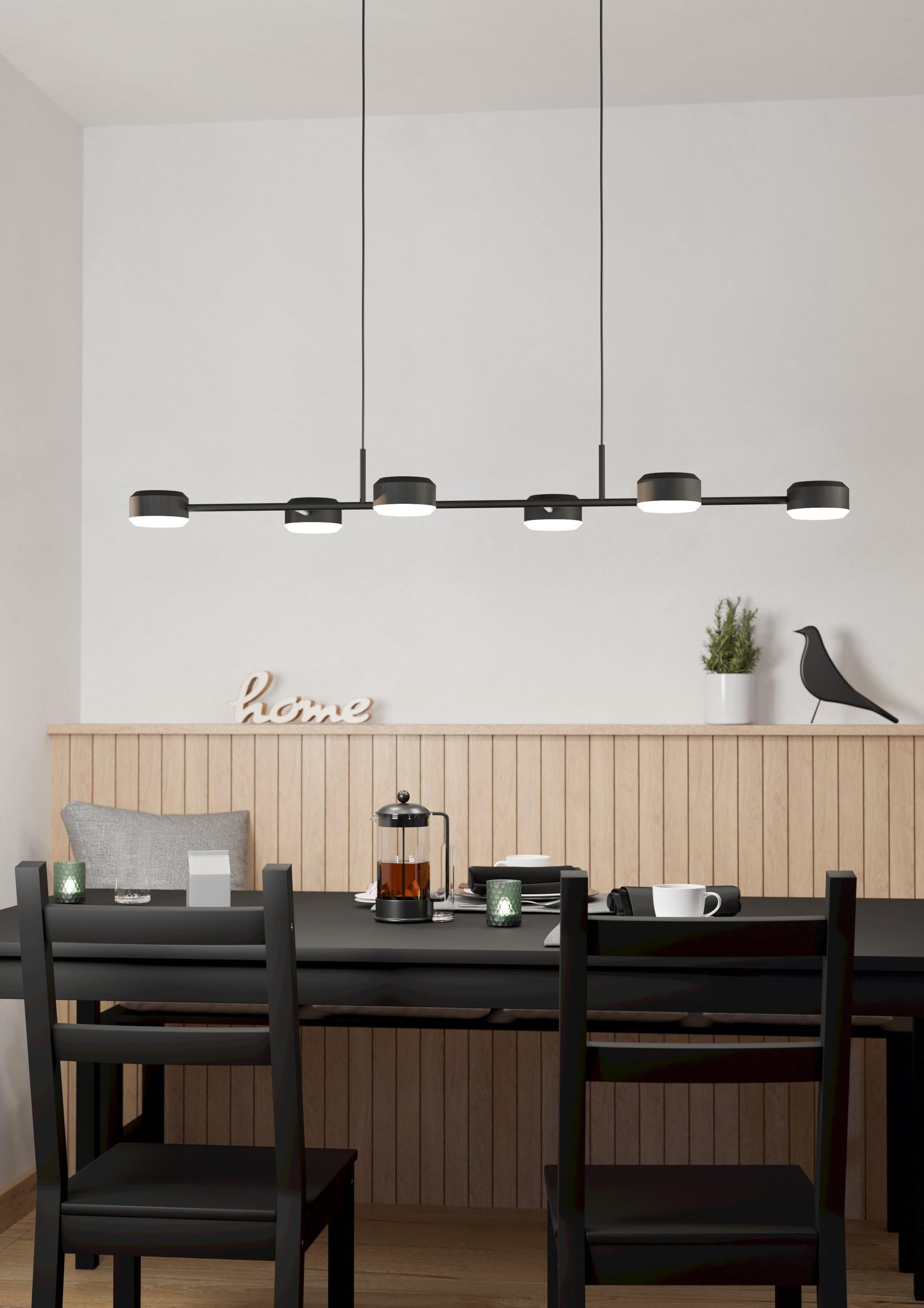 eglo-clavellina-led-pendelleuchte-6-flammig-120-cm-schwarz-warmwei image 2