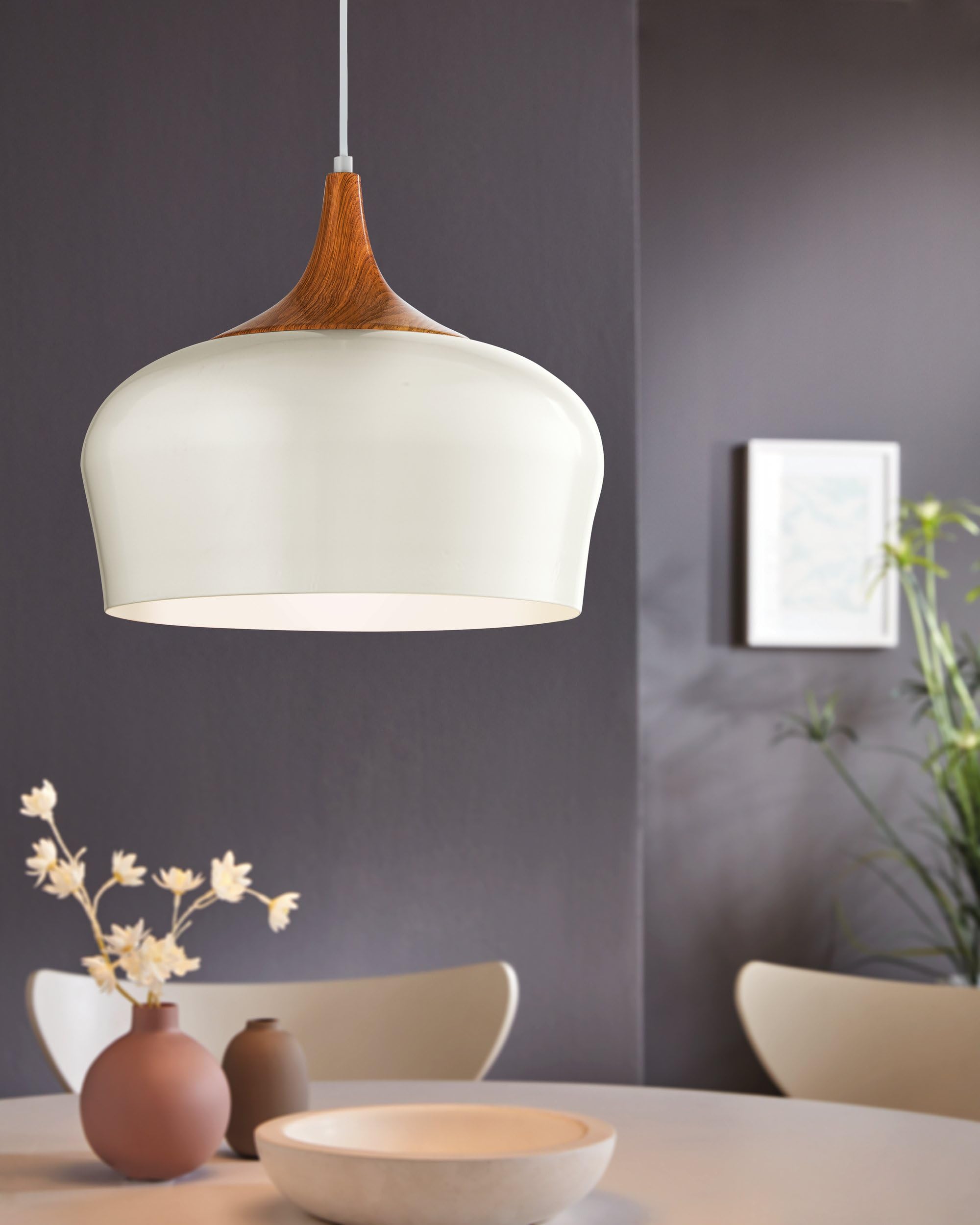 eglo-obregon-pendelleuchte-e27-35-cm-metall-creme-mit-holz-eiche image 4
