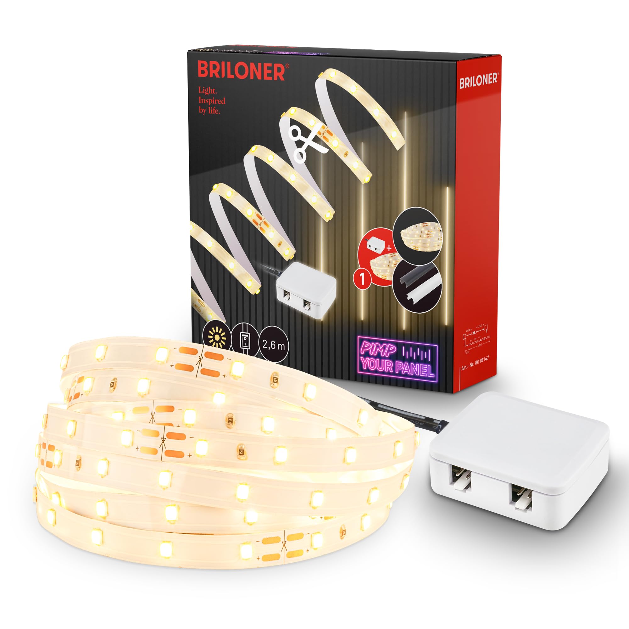 briloner-pimp-your-panel-led-strip-starterset-2-6m-warmwei-wei image 1