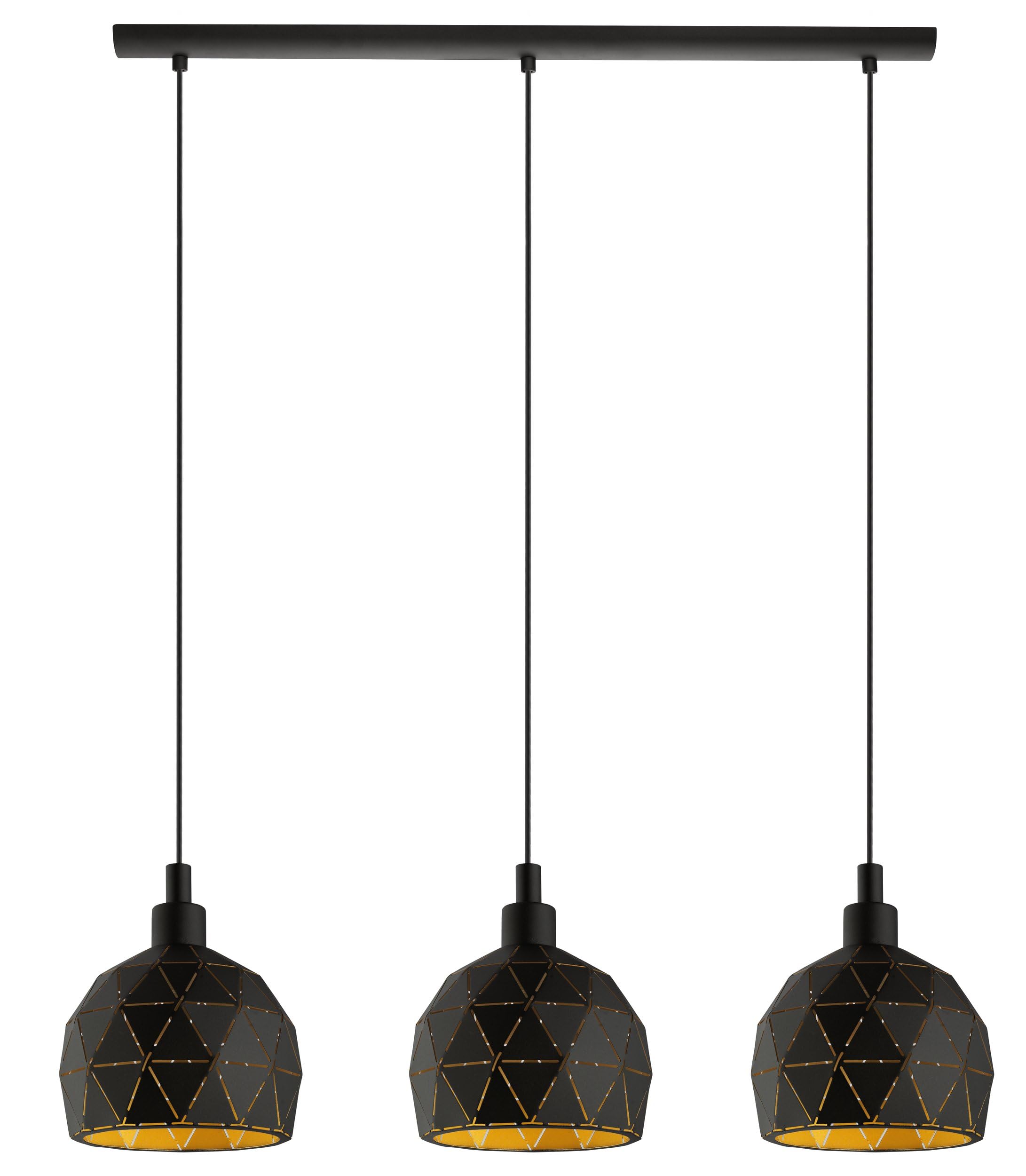 eglo-roccaforte-pendelleuchte-3-flammig-metall-schwarz-gold-e14-75-cm image 2