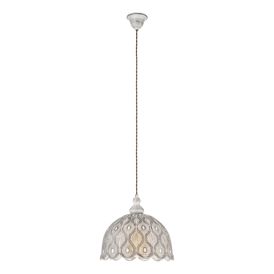 eglo-talbot-2-pendelleuchte-vintage-orientalisch-29-5-cm-e27-wei-antik image 1