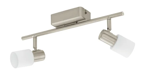 eglo-taberno-led-deckenstrahler-2-flammig-stahl-nickel-matt-glas-satiniert-wei image 1