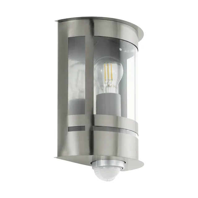 eglo-tribano-au-en-wandleuchte-e27-ip44-verzinkte-outdoor-lampe-in-edelstahl image 1