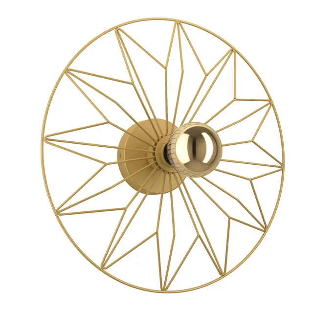 eglo-castanuelo-deckenleuchte-e27-42-5-cm-gold-stern-retro image 1