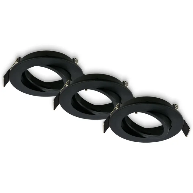 briloner-einbaustrahler-230v-gu10-schwenkbar-flach-3er-set-schwarz-lochma-68-mm image 1