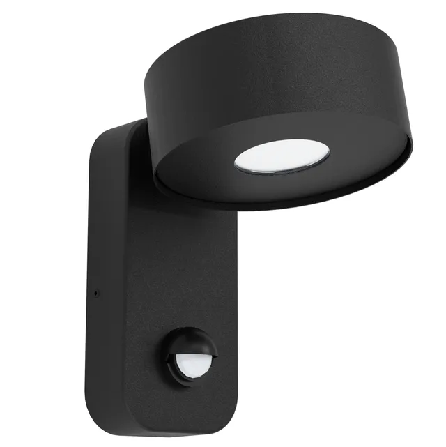 eglo-palosco-led-au-enwandleuchte-mit-bewegungsmelder-ip44-schwarz image 1